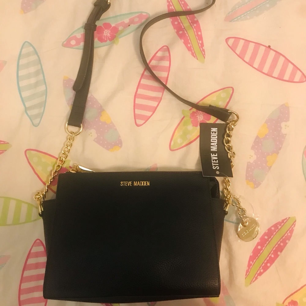 Black Shoulder Bag Steven Madden